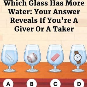 Look at These 4 Glasses of Water — Which One Has the Most? Your First Answer Reveals More About You Than You Think