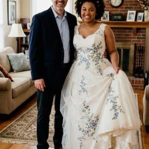 My Dad Spent a Month Turning My Late Mom's Wedding Gown Into My Prom Dress — My Teacher Mocked Me in Front of Everyone Until a Police Officer Walked Through the Door